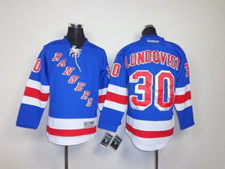 Youth NHL New York Rangers #30 lundqvist lt.blue