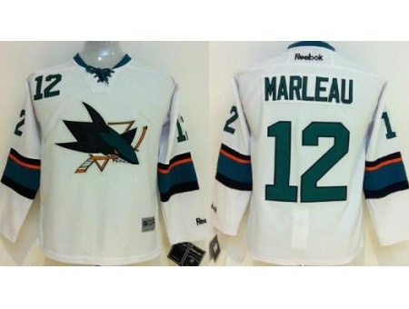 San Jose Sharks 12 Patrick Marleau White NHL Hockey Jersey New Style