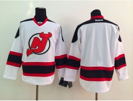 NHL New Jersey Devils blank white Stitched Jerseys