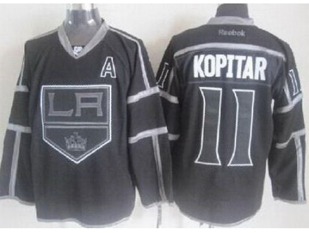 Los Angeles Kings #11 Anze Kopitar Black ICE Fashion NHL Jerseys