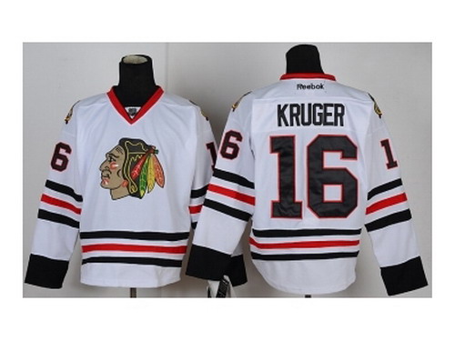 NHL Jerseys Chicago Blackhawks #16 kruger white[kruger]