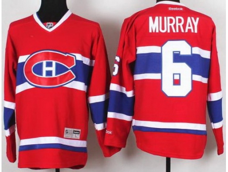 Montreal Canadiens 6 Douglas Murray Red NHL Hockey Jerseys