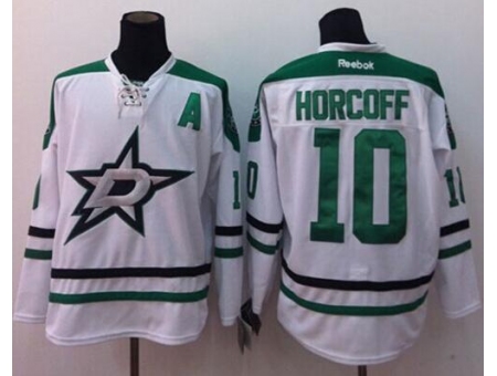 Dallas Stars #10 Shawn Horcoff White Stitched NHL Jersey