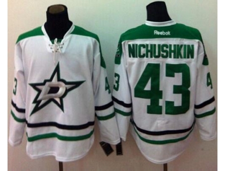 Dallas Stars #43 Valeri Nichushkin White Stitched NHL Jersey