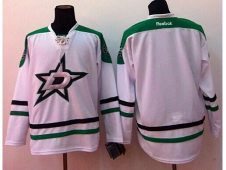 Dallas Stars Blank White Stitched NHL Jersey