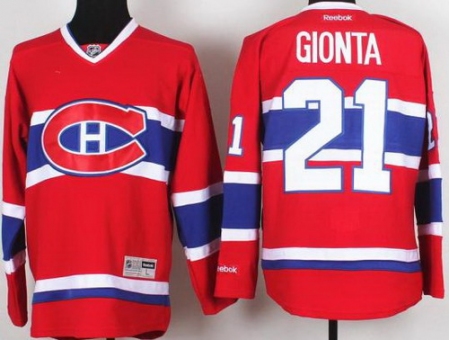 Montreal Canadiens 21 Brian Gionta Red NHL Hockey Jerseys