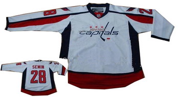 Alexander Semin Washington Capitals SEWN white Jersey