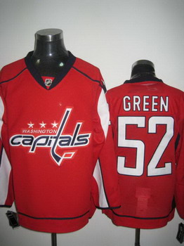 jerseys Washington Capitals 52 GREEN red Jerseys