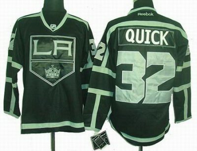 Los Angeles kings 32 Jonathan Quick black ice jerseys