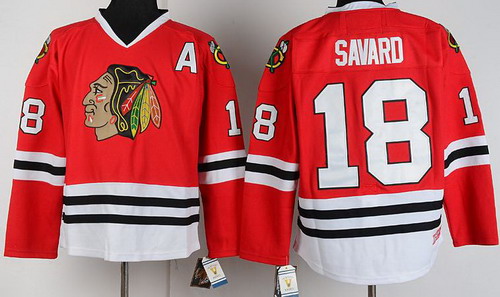 Chicago Blackhawks 18 Denis Savard Red CCM Throwback NHL Jerseys