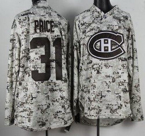 Montreal Canadiens 31 Carey Price White Camo NHL Jersey