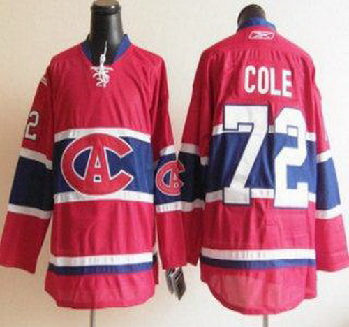 Montreal Canadiens 72 Erik Cole Red NHL Jersey CA