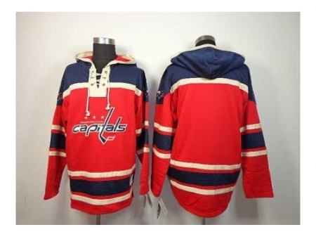 NHL Jerseys Washington Capitals Blank Red[Pullover hooded sweatshirt]