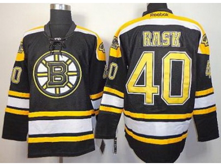 Boston Bruins 40 Tuukka Rask Black NHL Jerseys