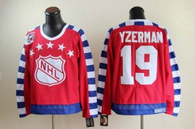 Detroit Red Wings #19 STEVE YZERMAN all star 75th Anniversary red CCM Jersey