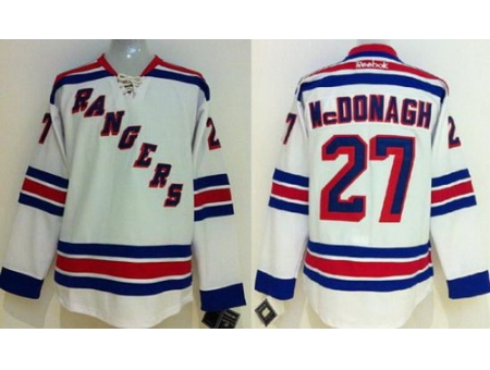 Kids New York Rangers #27 Ryan McDonagh White NHL Jerseys