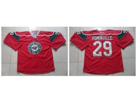 Minnesota Wild #29 Jason Pominville Red Stitched NHL Jersey