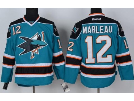 San Jose Sharks 12 Patrick Marleau Green NHL Jersey