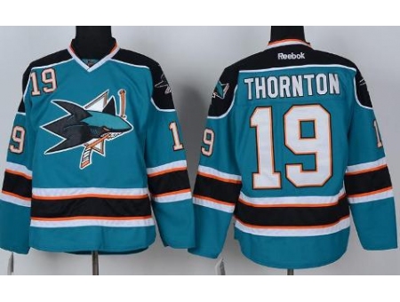 San Jose Sharks 19 Joe Thornton Green NHL Jersey