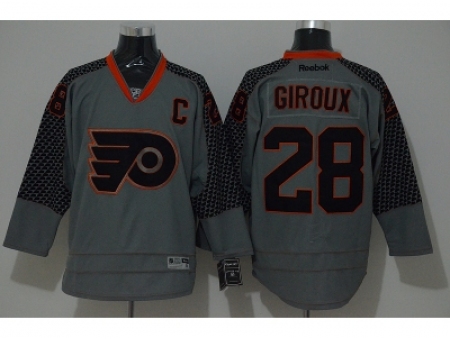 NHL Philadelphia Flyers #28 Claude Giroux Charcoal Cross Check Fashion jerseys