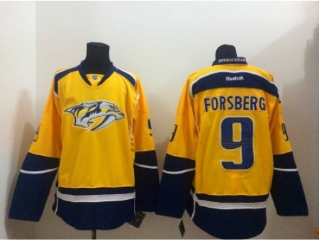 NHL nashville predators #9 forsberg blue-yellow Jerseys