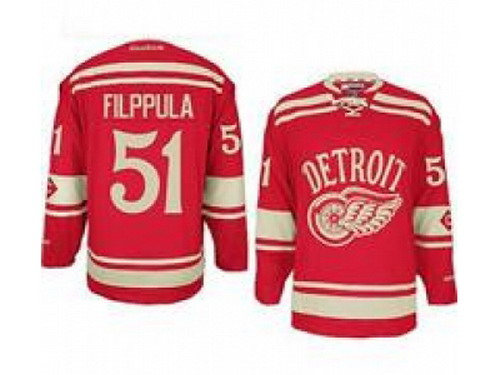 NHL Jerseys Detroit Red Wings #51 Valtteri Filppula red(2014 winter classic)