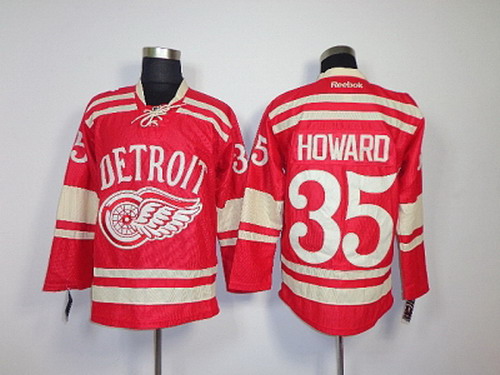 NHL Jerseys Detroit Red Wings #35 Jimmy Howard red(2014 winter classic)