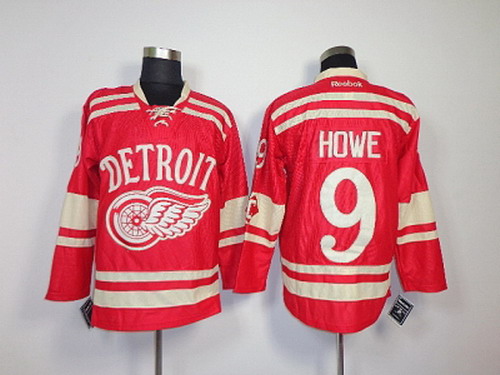 NHL Jerseys Detroit Red Wings #9 howe red(2014 winter classic)