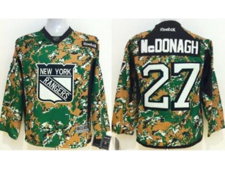 Kids New York Rangers #27 Mcdonagh Camo NHL Jerseys