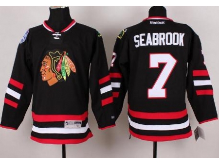 Chicago Blackhawks 7 Brent Seabrook Black 2014 Stadium Series NHL Jersey