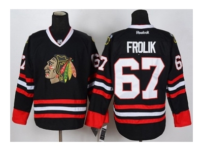 NHL Jerseys Chicago Blackhawks #67 Frolik black