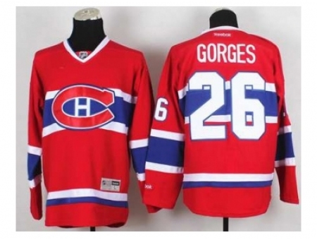 NHL Jerseys Montreal Canadiens #26 Gorges red