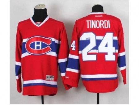 NHL Jerseys Montreal Canadiens #24 Tinordi red