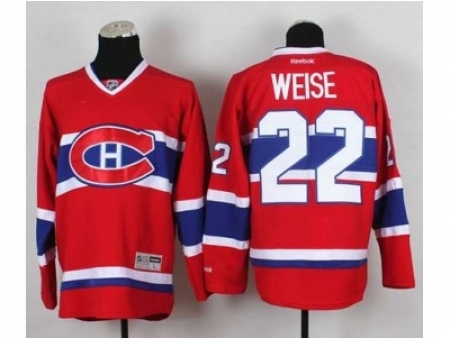 NHL Jerseys Montreal Canadiens #22 Weise red[weise]