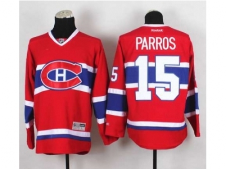 NHL Jerseys Montreal Canadiens #15 Parros red