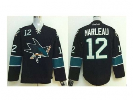 NHL Jerseys San Jose Sharks #12 Marleau black[2014 new stadium]