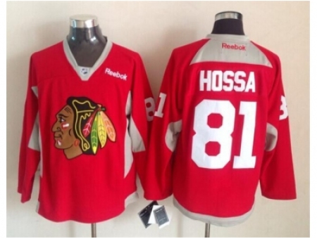 NHL Chicago Blackhawks #81 Marian Hossa red jerseys New