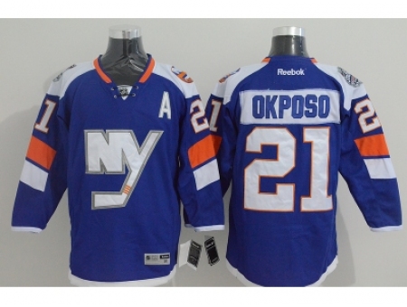 NHL New York Islanders #21 Kyle Okposo Venues blue jerseys