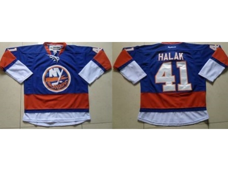 New York Islanders #41 Jaroslav Halak Baby Blue Stitched NHL Jersey