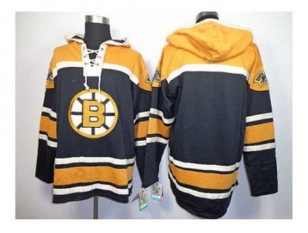 NHL Jerseys Boston Bruins blank black-yellow[pullover hooded sweatshirt]