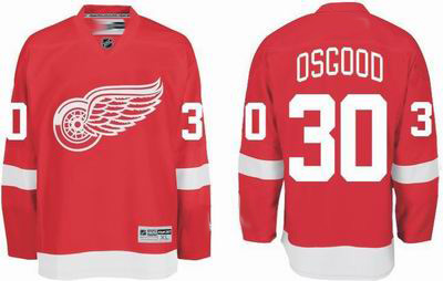 Detroit Red Wings #30 Chris Osgood Red Hockey Jersey