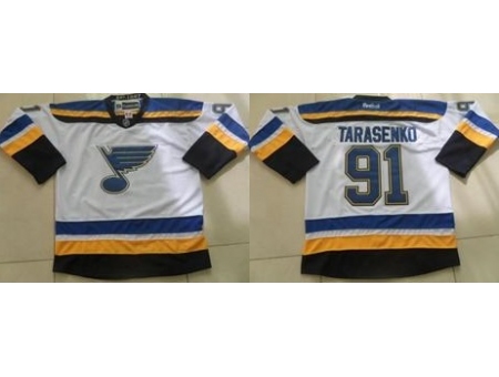 St. Louis Blues #91 Vladimir Tarasenko White Stitched Jersey