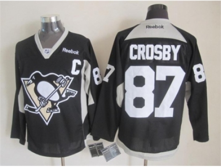 NHL Pittsburgh Penguins #87 Sidney Crosby black jerseys