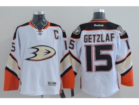 NHL Anaheim Ducks #15 Ryan Getzlaf Stitched white jerseys