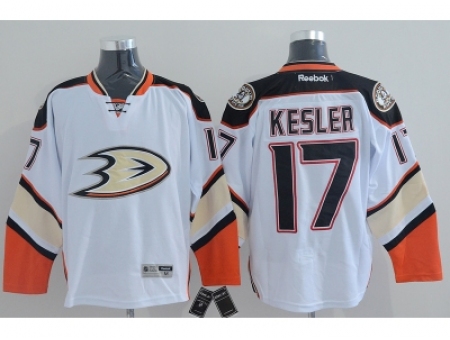 NHL Anaheim Ducks #17 Ryan Kesler Stitched white jerseys