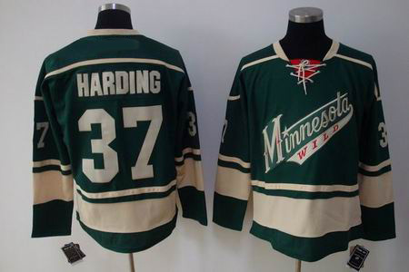 Minnesota Wild #37 HARDING green jerseys