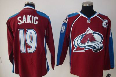 Colorado Avalanche #19 Joe Sakic Red jersey C patch