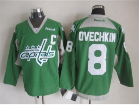 NHL Washington Capitals 8 alex Ovechkin green jerseys