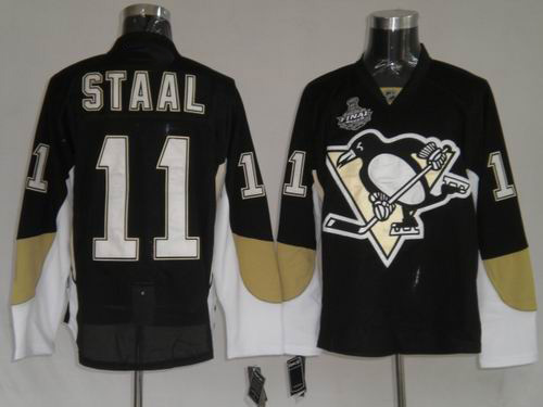 RBK Pittsburgh Penguins #11 Jordan Staal Black STANLEY CUP Jersey