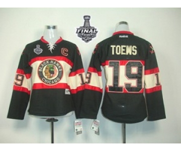 women nhl jerseys chicago blackhawks #19 toews black New Third[2015 stanley cup][patch C]